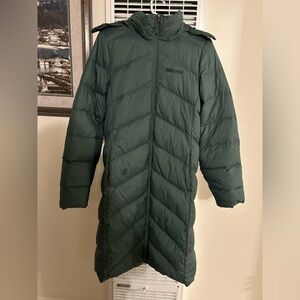 Marmot Green Puffer Jacket